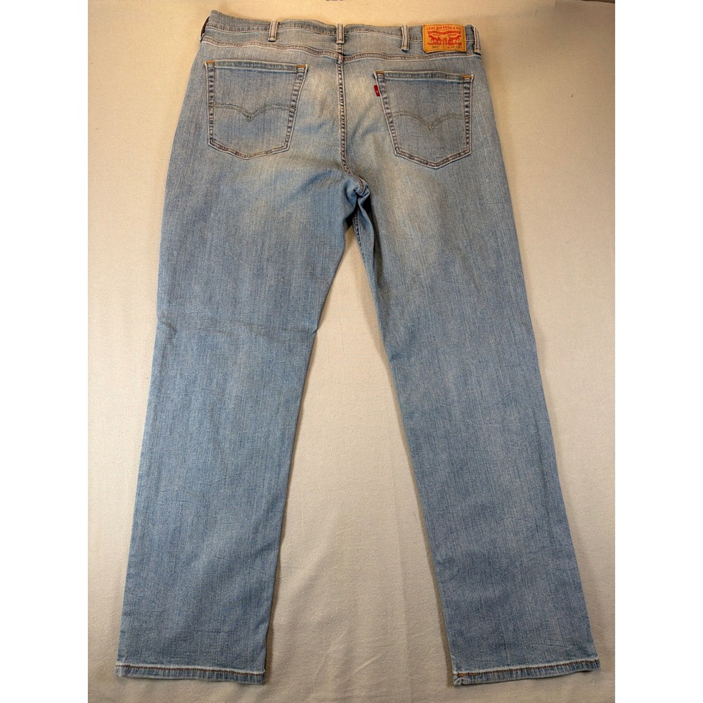 Levis 541 Athletic Taper Jeans Mens 38x32 Light Wash Denim Pants - Picture 11 of 11